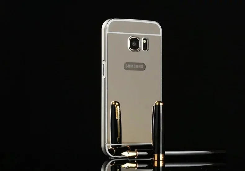 Зеркальный чехол s для samsung Galaxy S6 S6Edge, чехол, металлический алюминиевый бампер, Жесткий ПК, задняя крышка, чехол для samsung S6 Edge Plus S6+ чехол