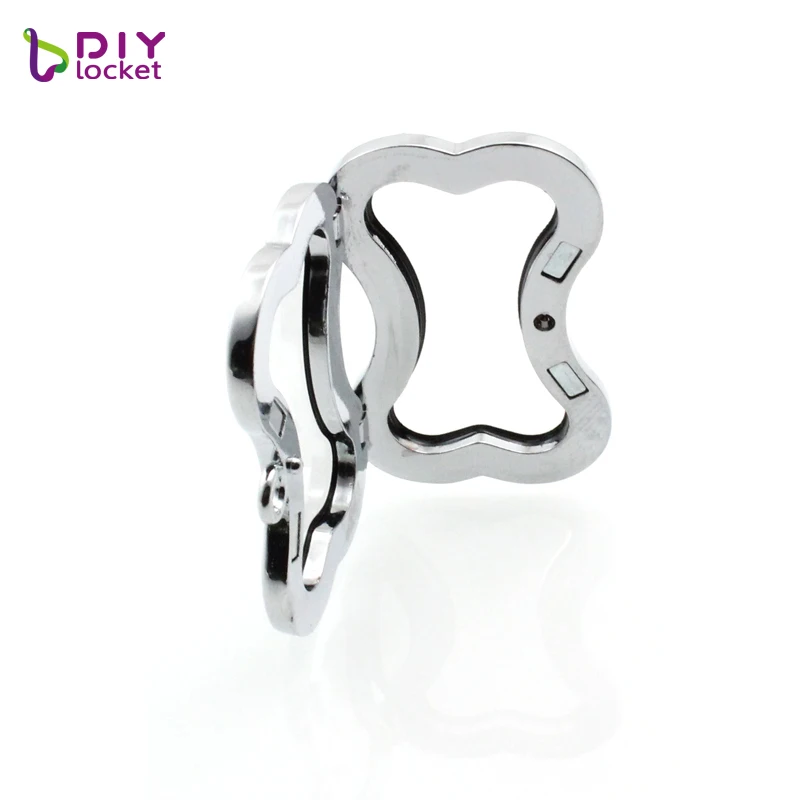 Diylocket dog bone плавающая медальон ожерелье с цепочкой магнитное стекло подвеска