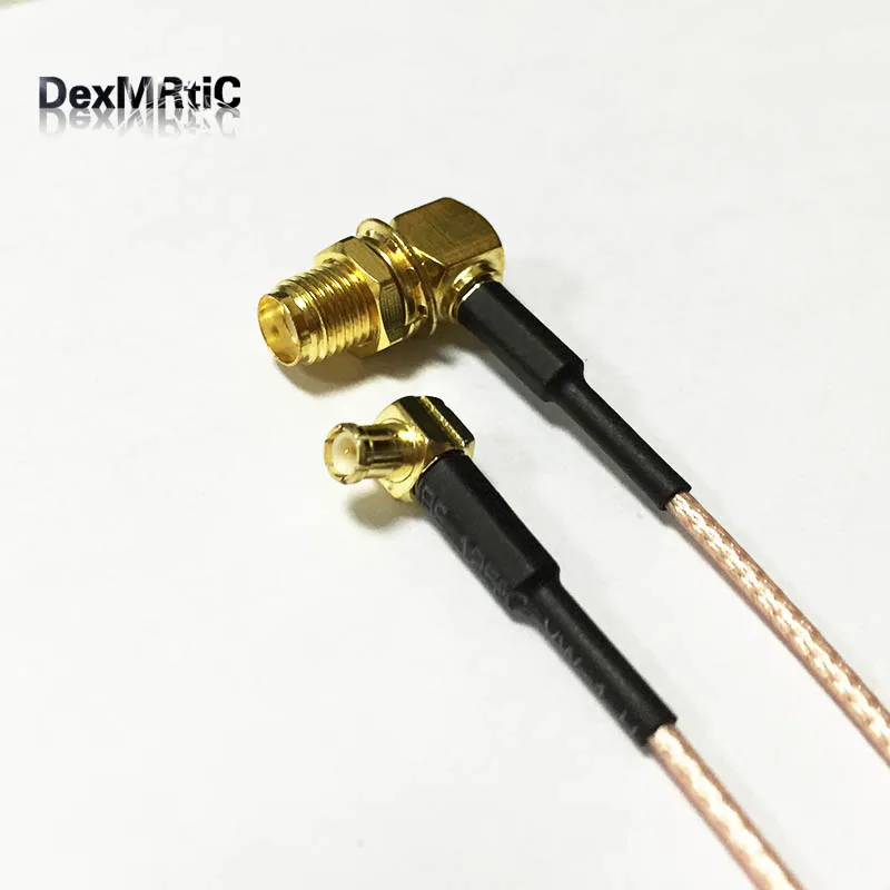 НОВЫЙ SMA гнездо Гайка правый угол переключатель MCX Штекер RF кабель RG178 оптовая