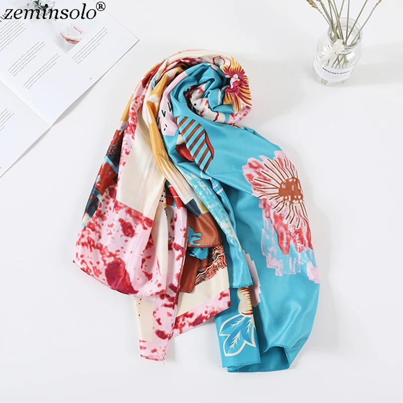 130*130cm Luxury Brand Silk Scarf Women Heart Print Square Scarves Bandana Shawls Large Foulard Femme Twill Wrap |