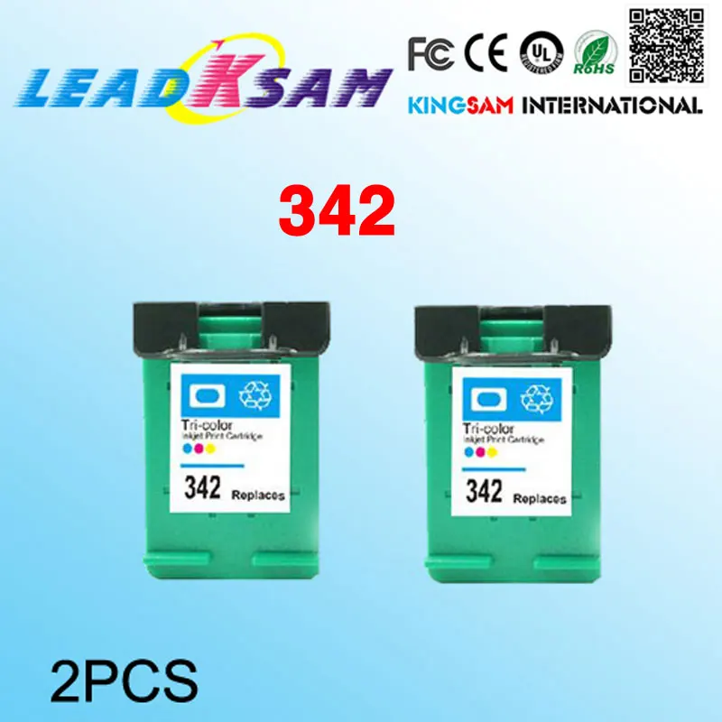 2x чернильные картриджи совместимые с hp342 repalce для 342 342xl Officejet 6300 D4100 D4145 D4155 D4160 D4163