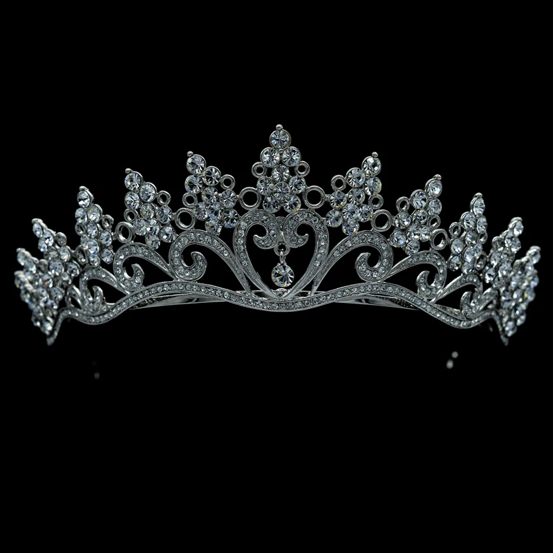 Топ qualidade luxo classico noiva europeia Rhinestone cristal nupcial cabelo Crown Tiara acessorios vestido de noiva|crown coat|crown applecrown
