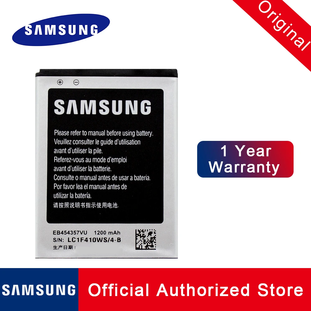 Оригинальный аккумулятор EB454357VU для телефона Samsung Galaxy Y S5360 Pro B5510 Wave S5380 Pocket S5300 Chat