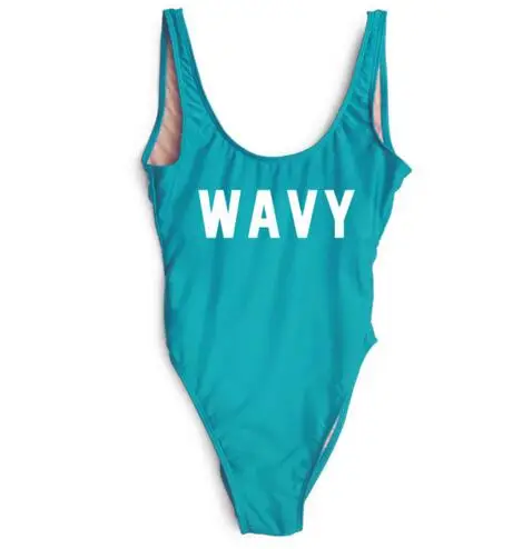 Волнистые женские сексуальные купальники с открытой спиной боди глубоким