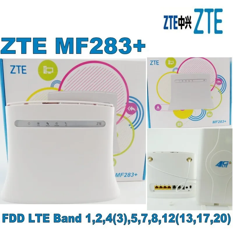 ZTE роутер MF283 + 800/1800/2600 МГц 4G 2G 3G LTE 150 Мбит/с +|zte mf283|4g lte 800lte 3g |