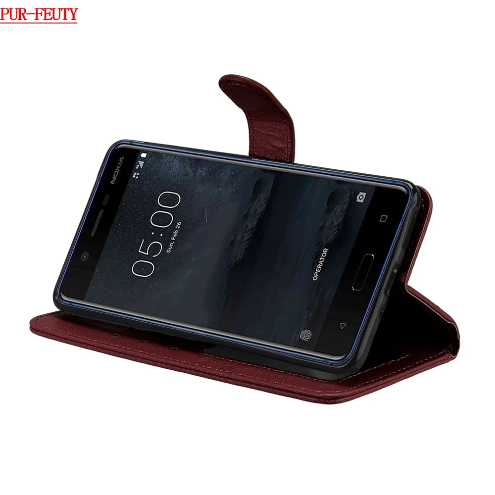 Винтажный коричневый флип-чехол для Nokia 5 Global Dual TA 1053 кожаный чехол телефона Nokia5