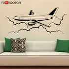 Виниловая наклейка на стену самолета авиационные наклейки предметы домашнего обихода, дизайн, домашний декор для спальни, Съемные Фрески 3449