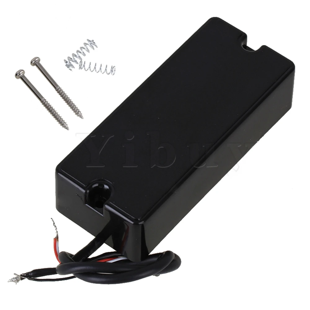 Yibuy металлическая рейка и магнит 5 струн басов Humbucker двойные катушки пикапы MOO5