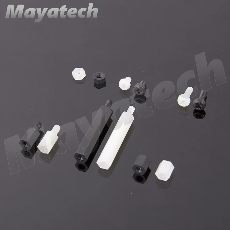 10 шт. M3 нейлоновая гайка m3 * 6/m3*10 + 6 винтовая изоляционная многоосная