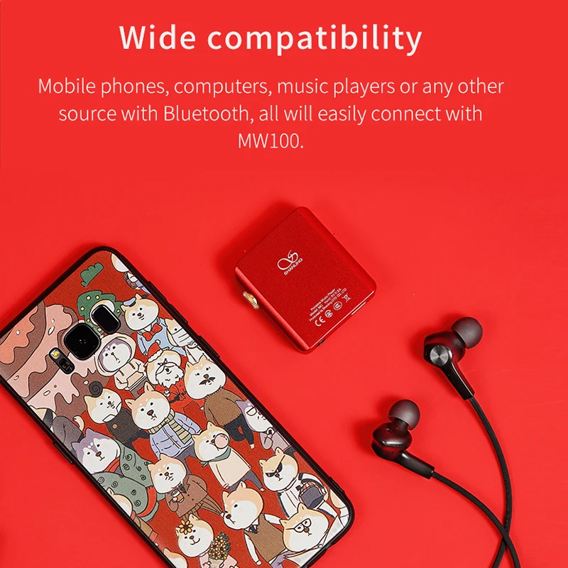 Беспроводные наушники SHANLING MW100 HIFI аудио Графический драйвер жидкий кремний