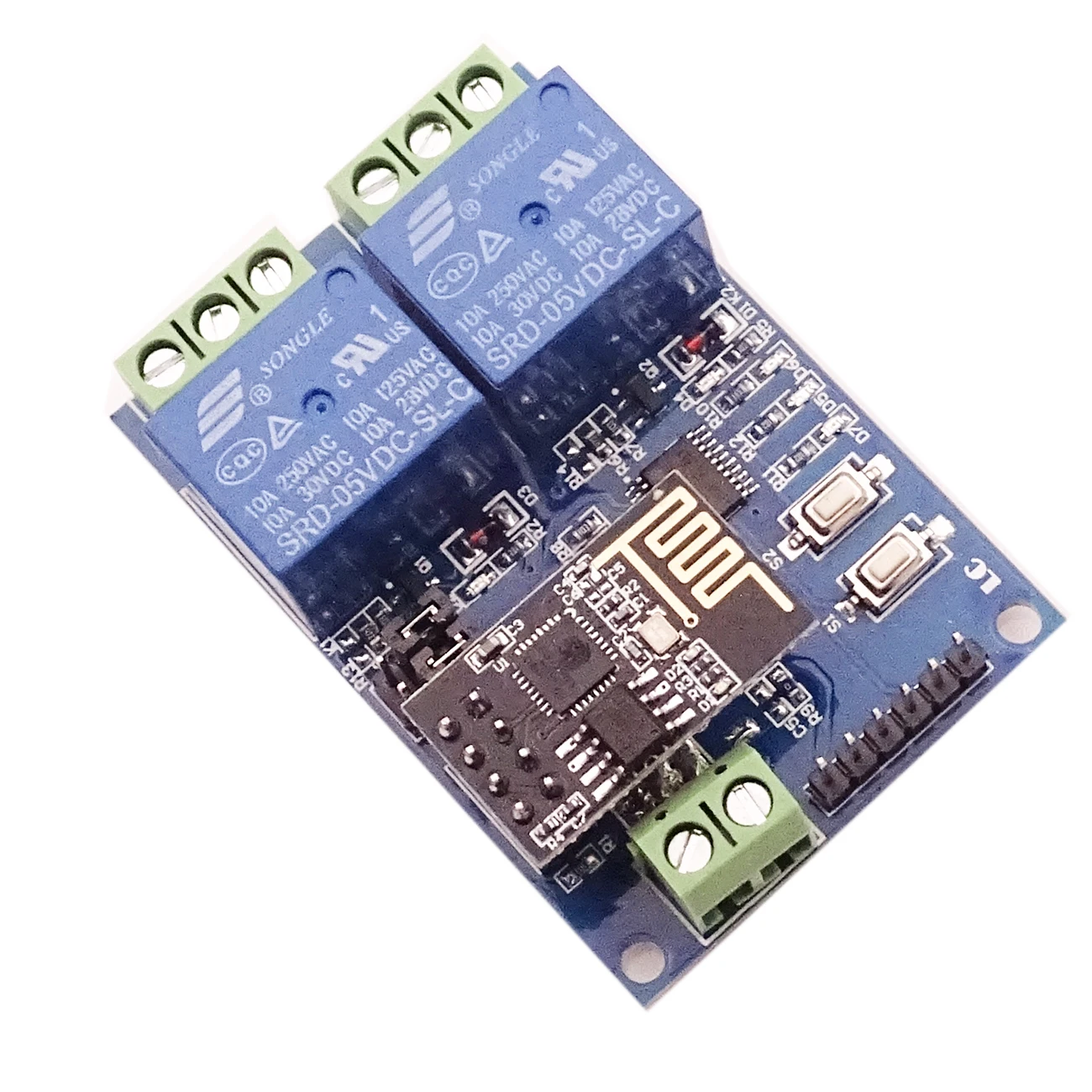 5В/12В ESP8266 ESP-01 2 wifi реле канала модуль 2-канальный релейный модуль для IOT умный дом с помощью приложения на телефоне контроллер(с ESP8266
