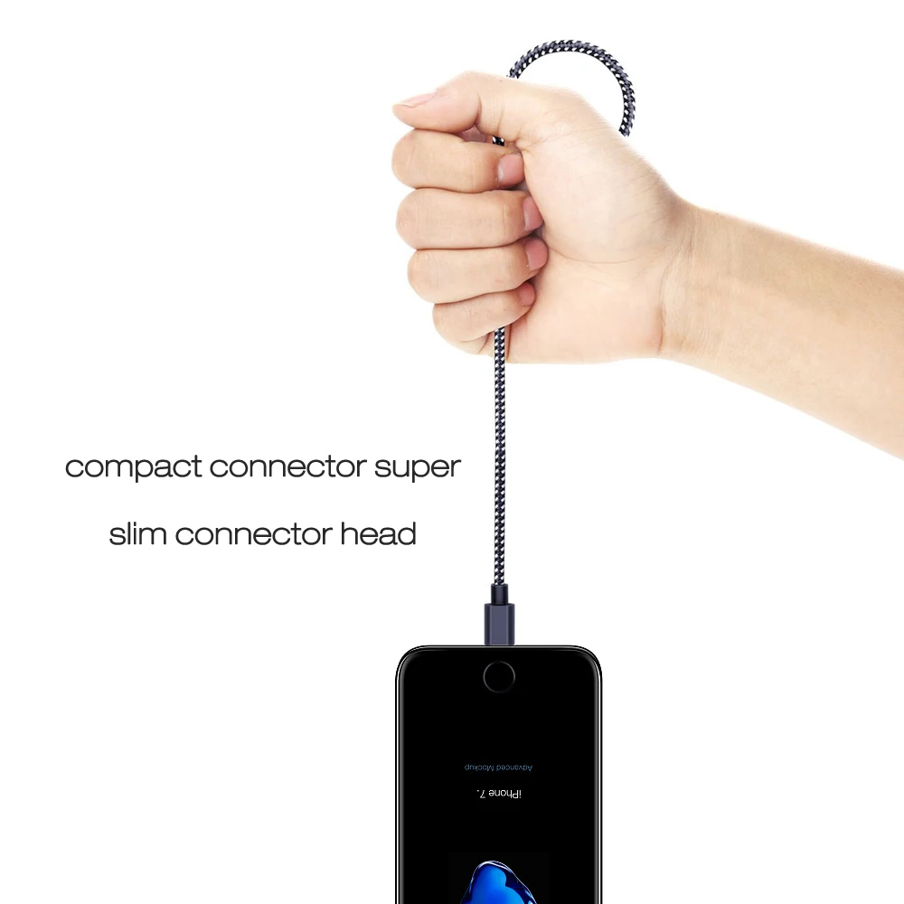 10 упак. Suntaiho для iPhone X Кабель USB кабель быстрое зарядное устройство 6 5 s 8 7 Se Nylone