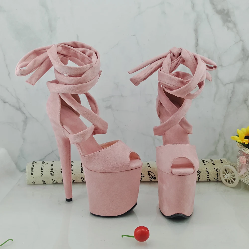 Leecabe 8Inch/20cm Women's Platform Sandals party High Heels Shoes Pole Dancing Shoes