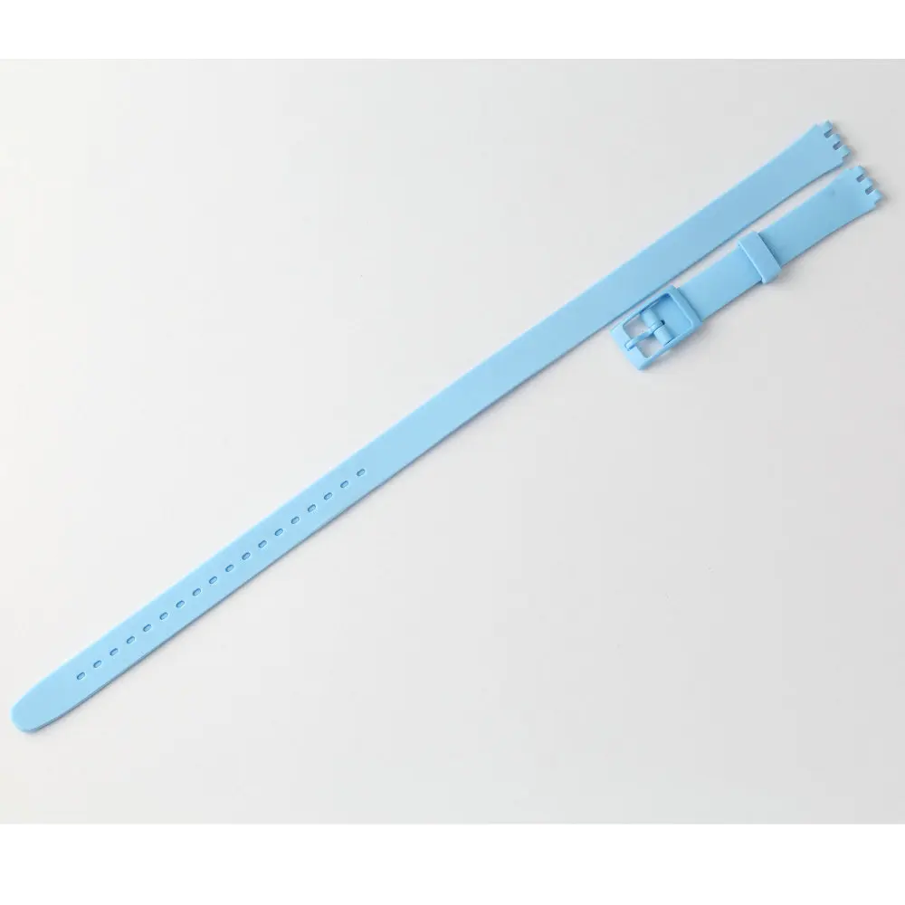 Плюс ремешок запястья 12 для часов мм Swatch LP131 LW134C Замена Мягкие силиконовые