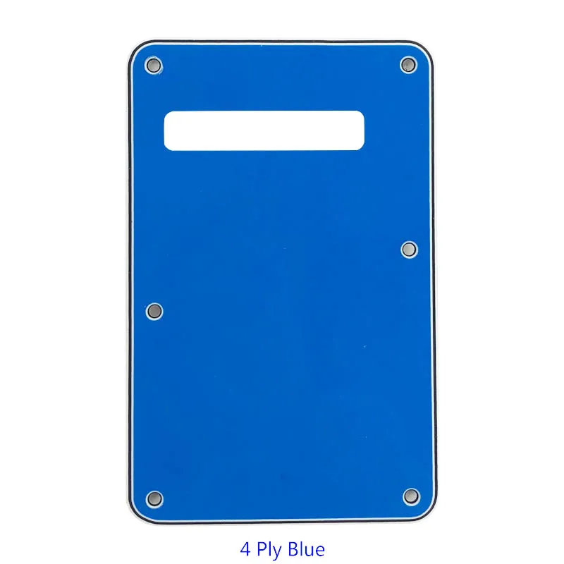 4Ply Blue Pleroo пользовательские гитарные части-для США Страт гитара тремоло крышка Страт задняя пластина Гитара Pickguard скретч пластина - Цвет: 4Ply Blue