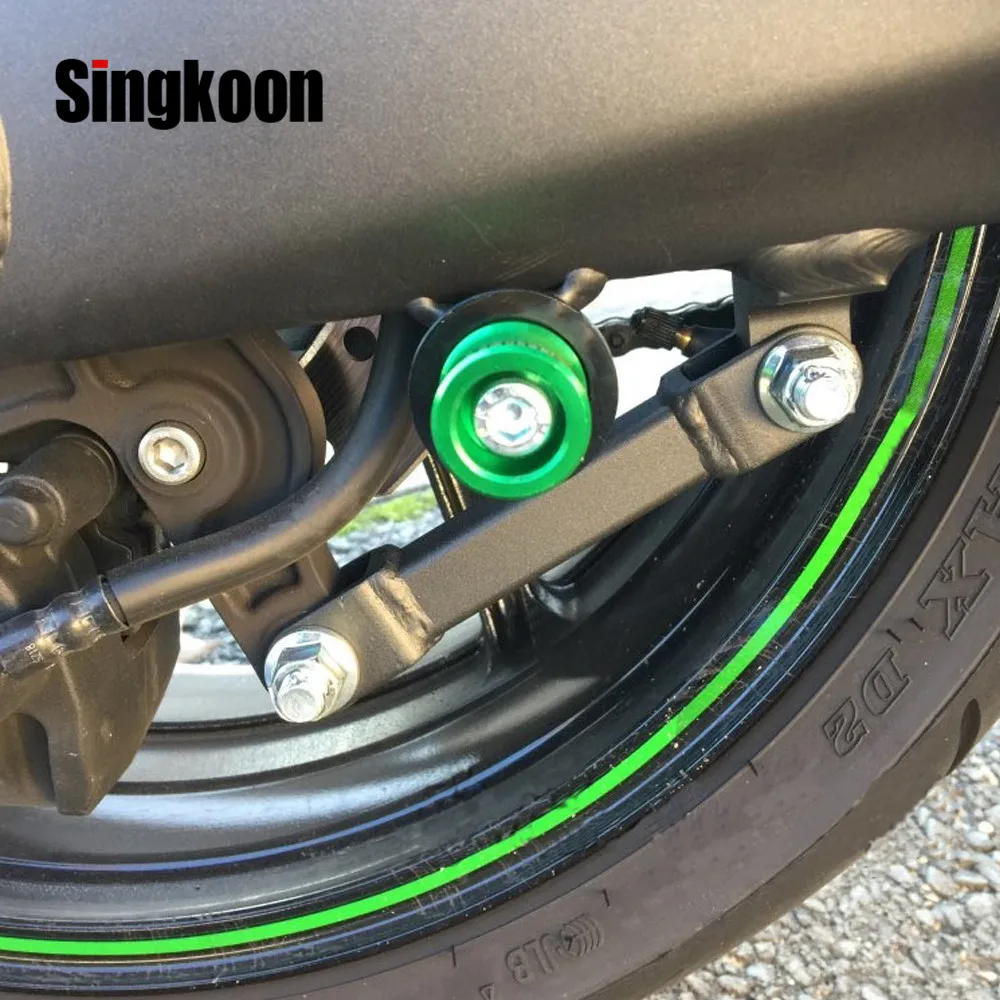 CNC алюминиевая подставка для мотоцикла маятник Катушки слайдер 8 мм Kawasaki Z650 Z 650 2017