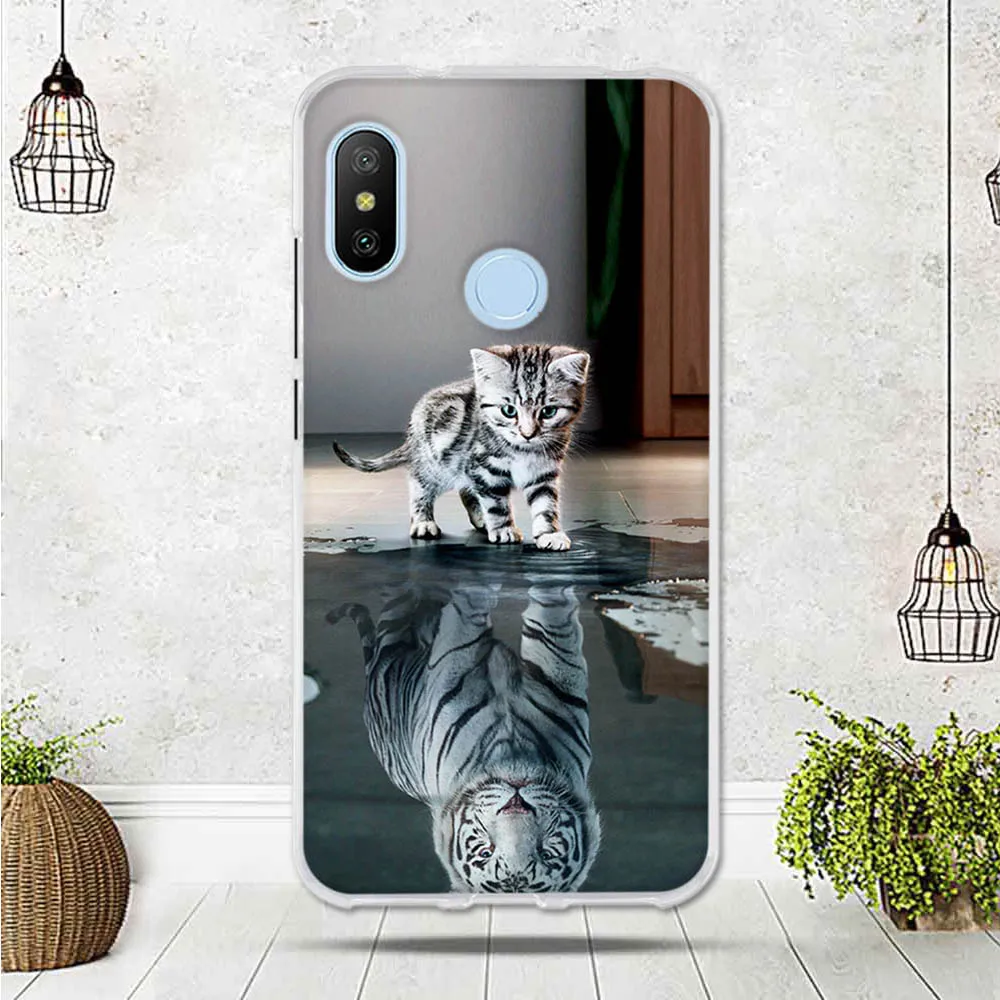 Для Сяо mi красный 6 Pro Чехол для мобильного телефона Xiaomi A2 Lite силиконовый чехол Cute