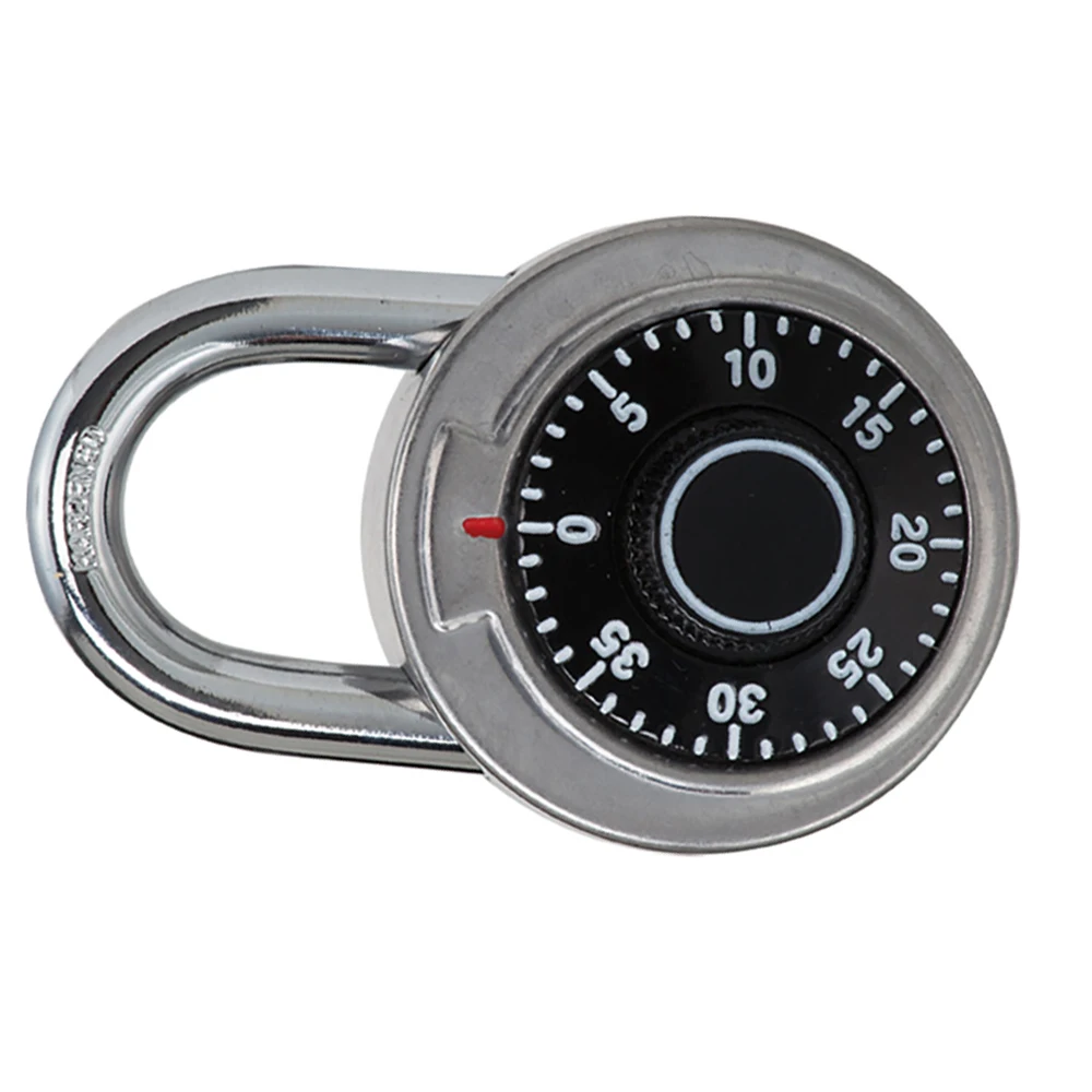 

Password Lock Safe Mechanical Lock Turntable Lock Metal Rotary Medium Padlock For Safety Box Gym Locker