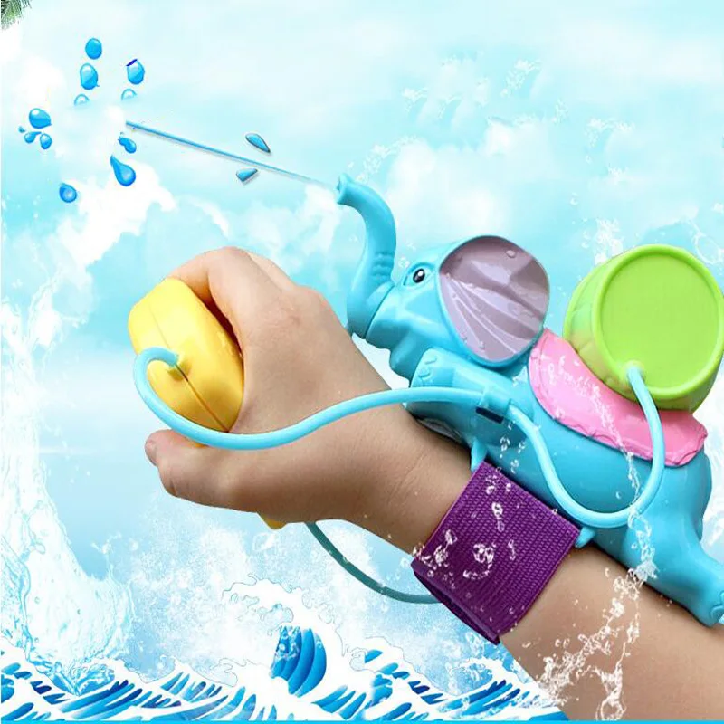 Children's Animal Toys Water Spray Elephant Play Water Children's Toys Summer Water Hammer Wrist Water Gun Parent-Child Game Toy