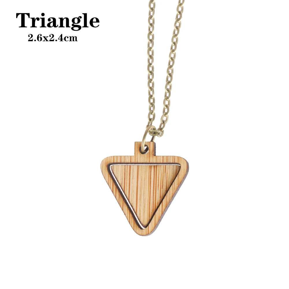 Triangle 2.6x2.4cm Деревянная рамка для вышивки, мини-обруч для вышивки, маленькая ручная строчка, обруч с крестом, обрамление, обруч, ожерелье, сделай сам, рукоделие, подарок, серьги - Цвет: Triangle 2.6x2.4cm