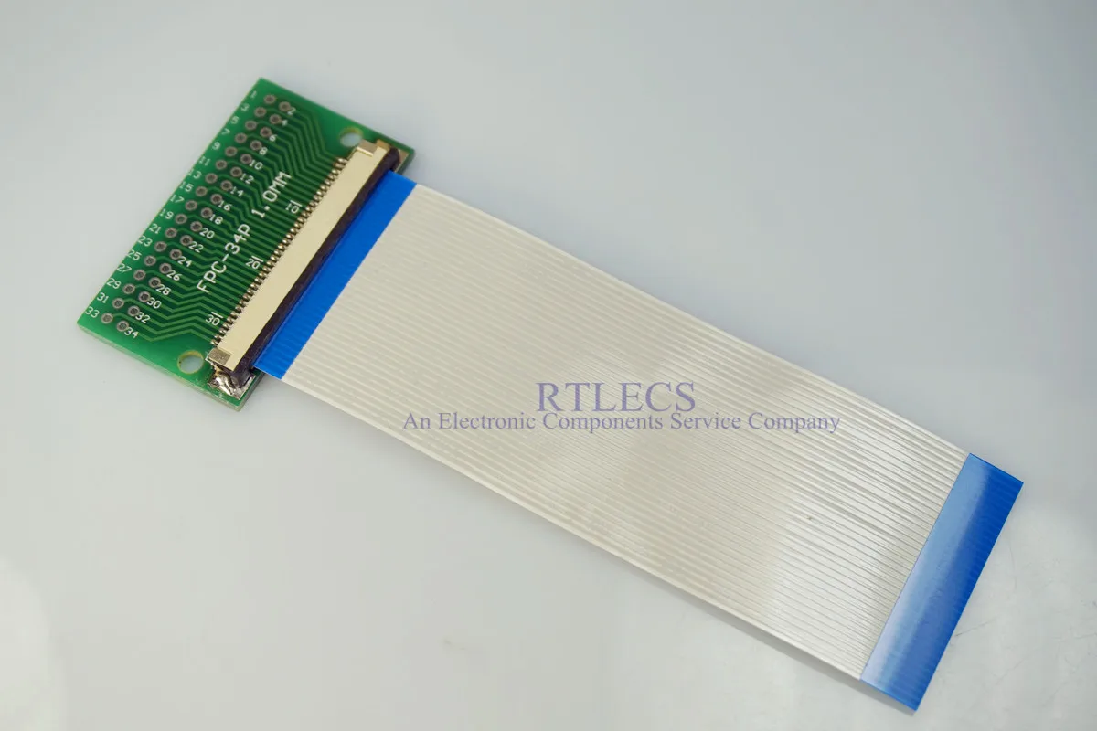 2 комплекта Кабель FFC FPC 34 Pin 1 0 мм Шаг до 54 сквозное отверстие DIP PCB адаптер 100 150 200 250