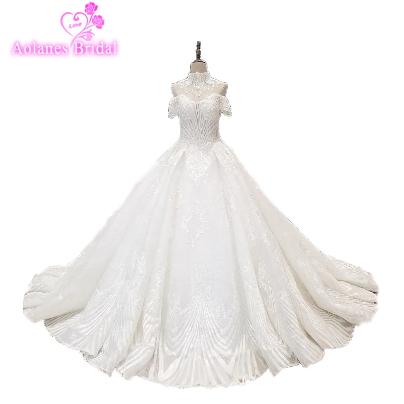 Платье с кисточками и открытыми плечами Vestido De Noiva 2018 мусульманское свадебное