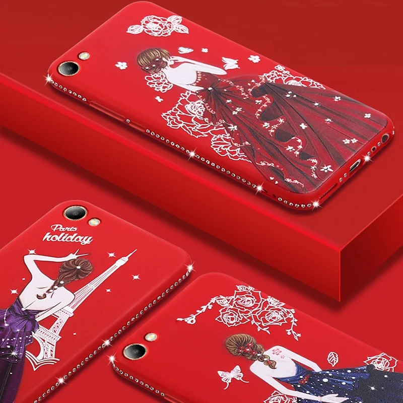 HeyJingles КРЫШКА ДЛЯ VIVO Y67 Защитный Мягкий протектор для юбка девочек милый блестящий