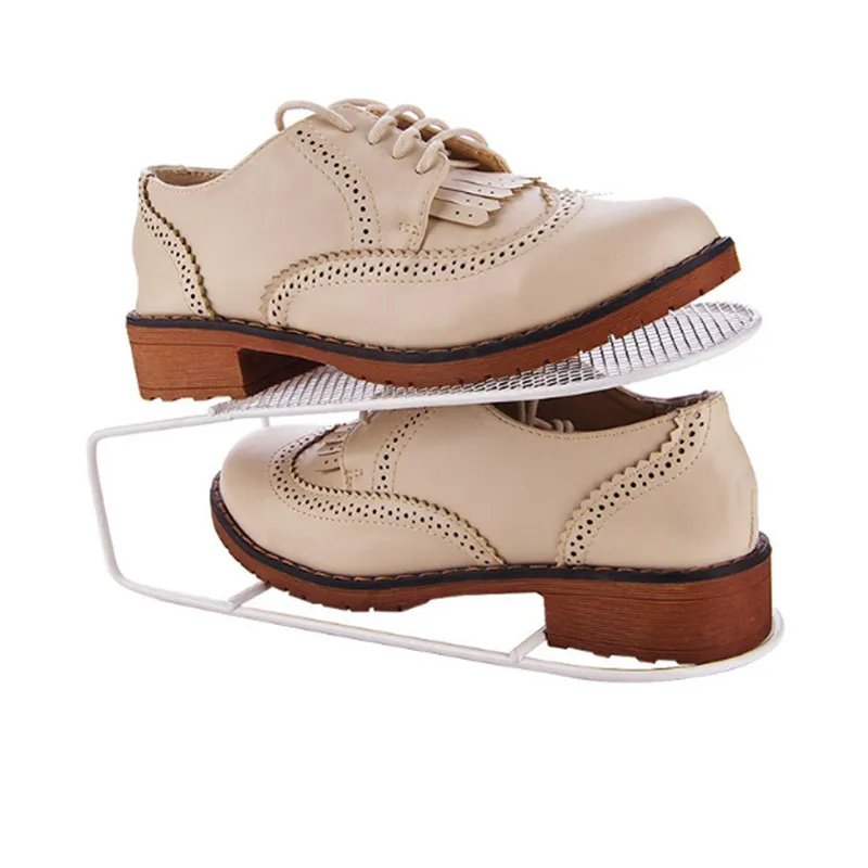Shoe Shelf Iron Shoes Organizer Hanging Shoes Rack Hot Iron Shoe Holder Stand Double Storage Rack Organizer Home Decor