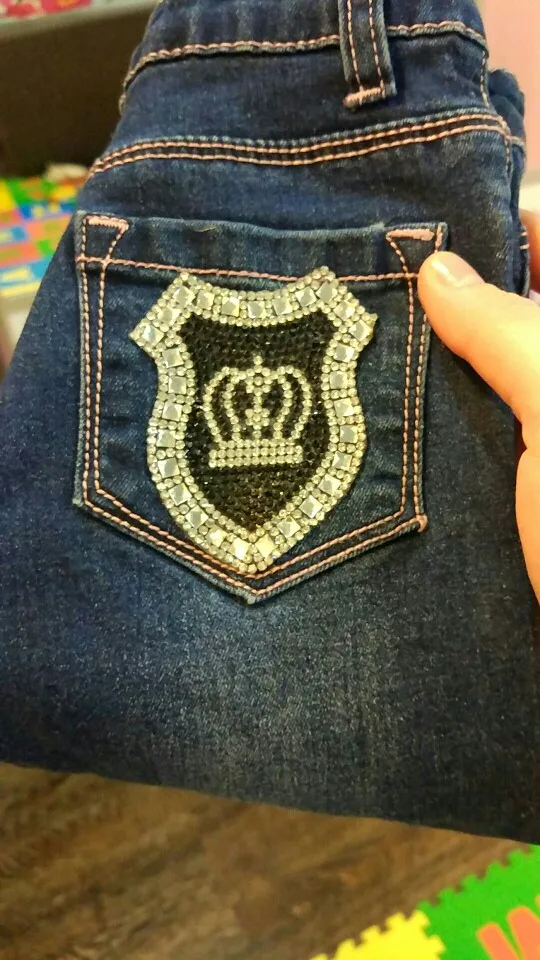 Блестящие патчи 1 шт./лот стразы горячей фиксации с помощью утюга Кристальные