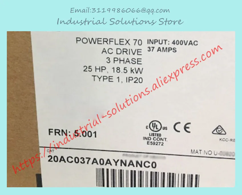 

New 20AC037A0AYNANC0 20ACO37AOAYNANCO PowerFlex 70 AC Drive 20A