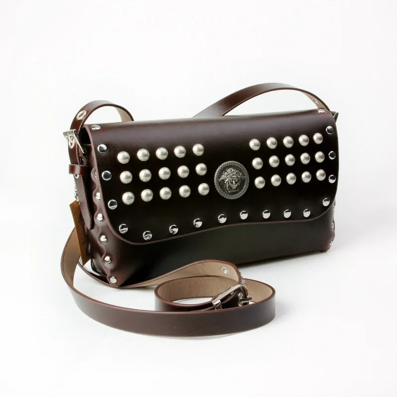 Лидер продаж 2018 Брендовая женская сумка с заклепками на плечо женские сумки