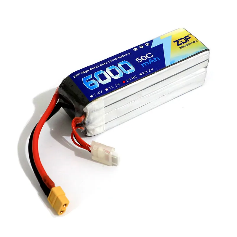 ZDF Lipo 2S 3S батарея для квадрокоптера с фиксированным рукавом 6S 7 4 В 11 1 14 8 в 22 2 6000 мА ·