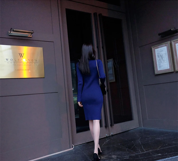 2018 новое осенне зимнее женское платье Элегантное винтажное приталенное