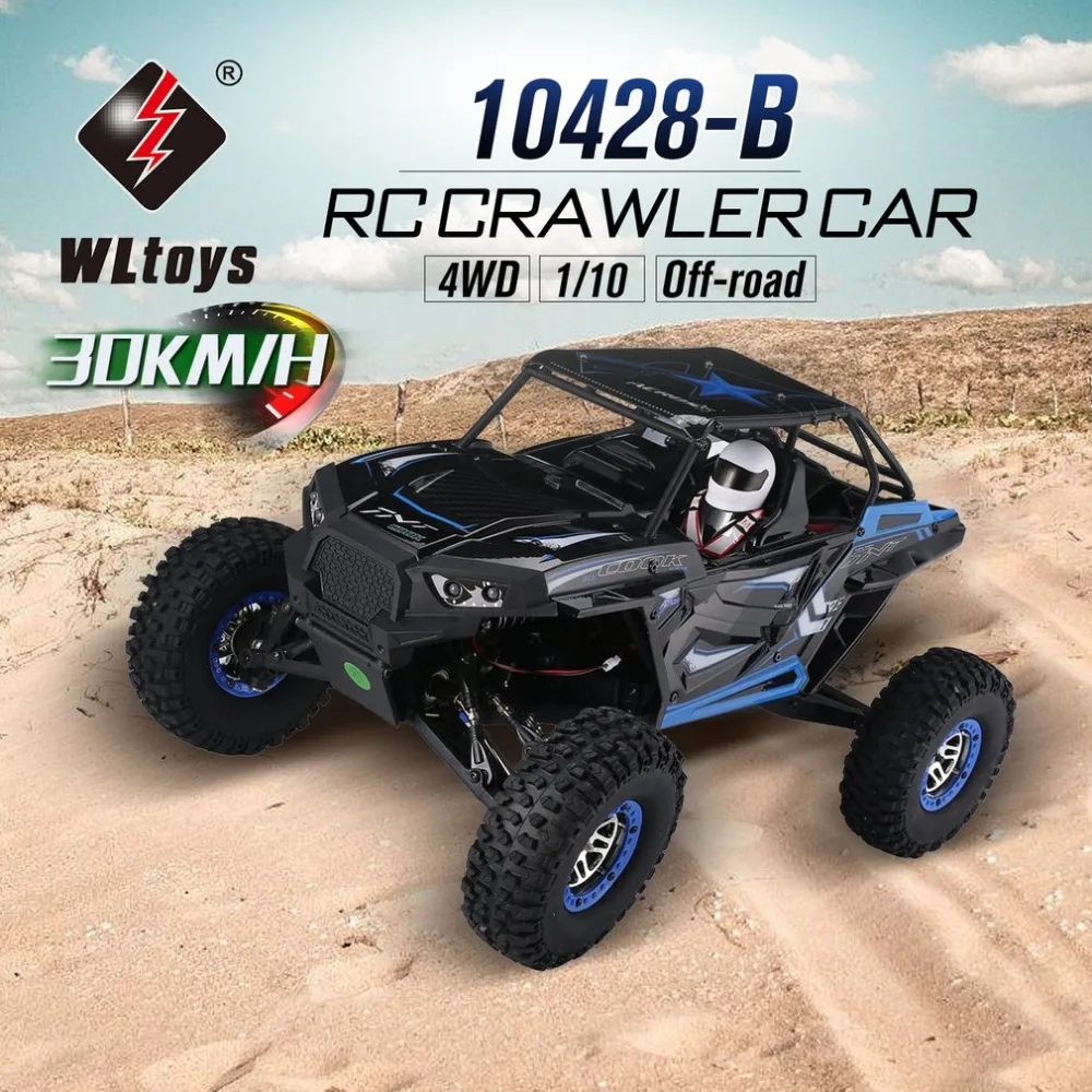 Wltoys 10428-B 1/10 весы 2 4 ГГц 4WD 30 км/ч скалолазание высокая скорость RC Гусеничный
