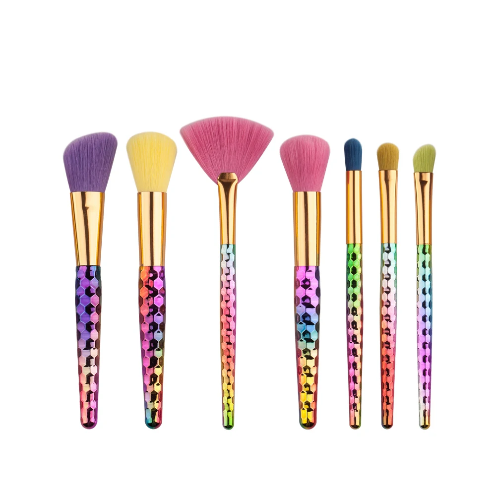 2017 Высокое качество 7 шт. набор кистей для макияжа Новый Красочный макияж