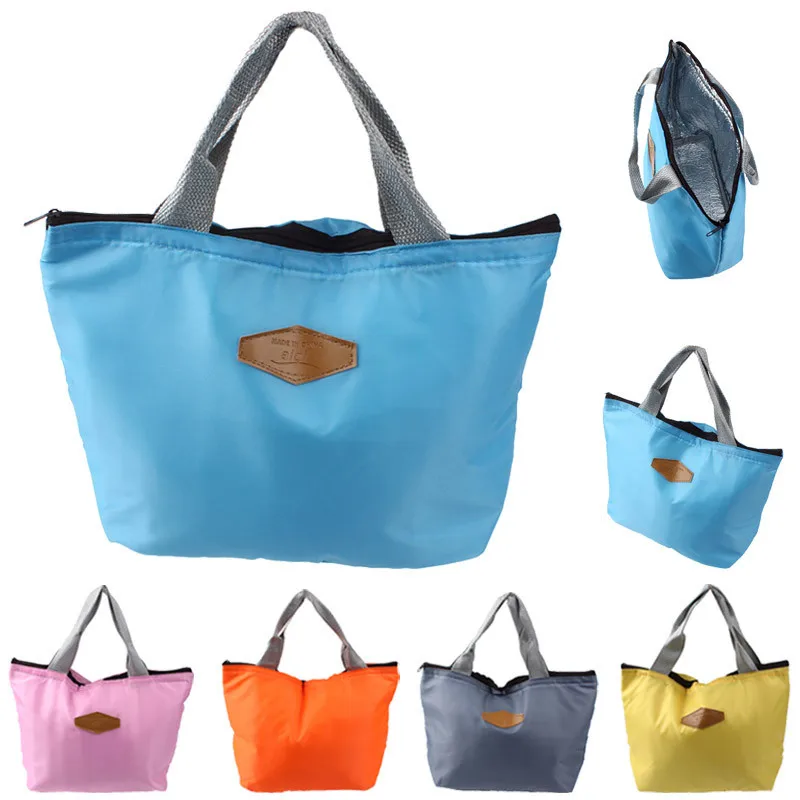 

Oxford Waterproof Portable Picnic Insulated Food Storage Box Tote Large Lunch Bag Lancheira Termica Lunch Box For Women Marmita