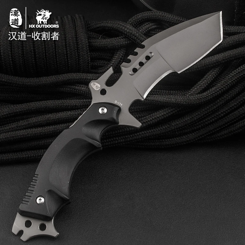 HX OUTDOORS knife new model Portable Tactical army Survival Gear 2017 good outdoor tools high hardness hunting | Инструменты