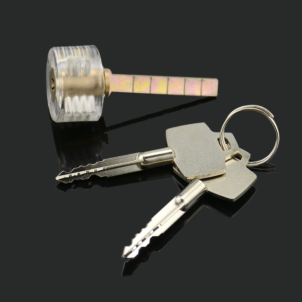 Прозрачные замки KEYTOOL 7 шт./лот Комбинированные тренировочные слесарные
