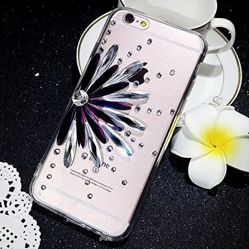 XINGDUO роскошный большой чехол с подсолнухом для iPhone X Xs Max XR Кристальный мягкий из