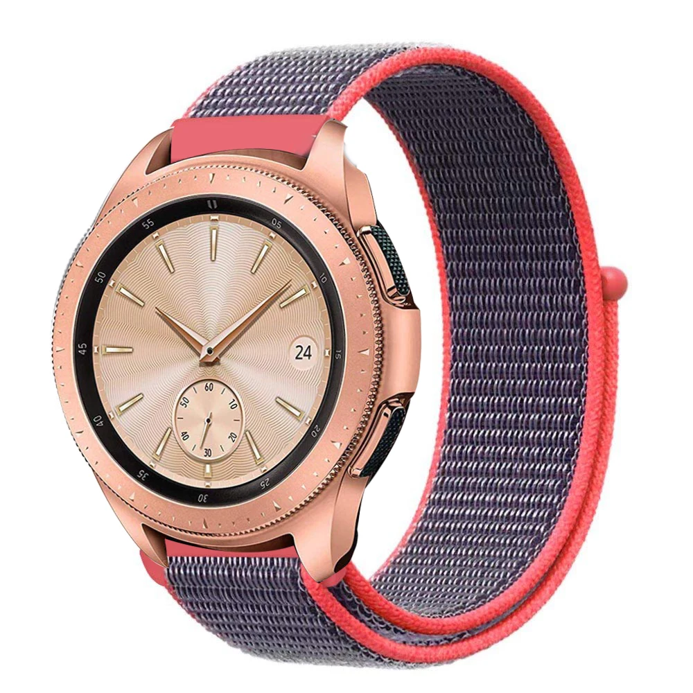 22 мм 20 нейлоновый ремешок для Samsung Galaxy watch 42 46 и Gear Sport S2 S3 Frontier Classic Band Huami Amazfit |
