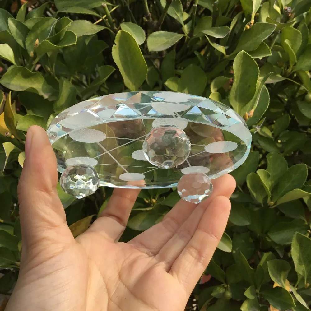 

Crystal Ball Sphere Seven Star Array Plates Glass disk