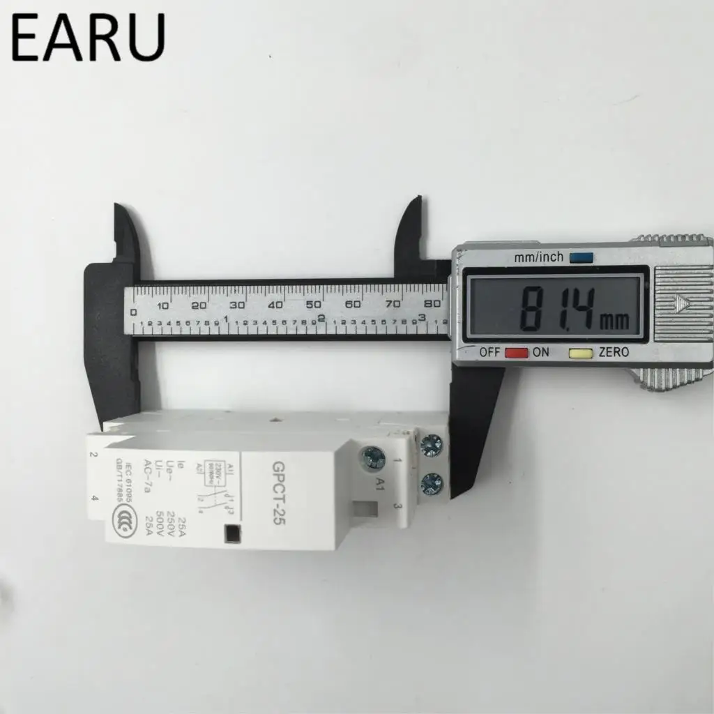 GPCT1 2P 16A 25A 2NC 220В/230В 50/60 Гц din рейка AC контактор для дома два нормальных близко отель