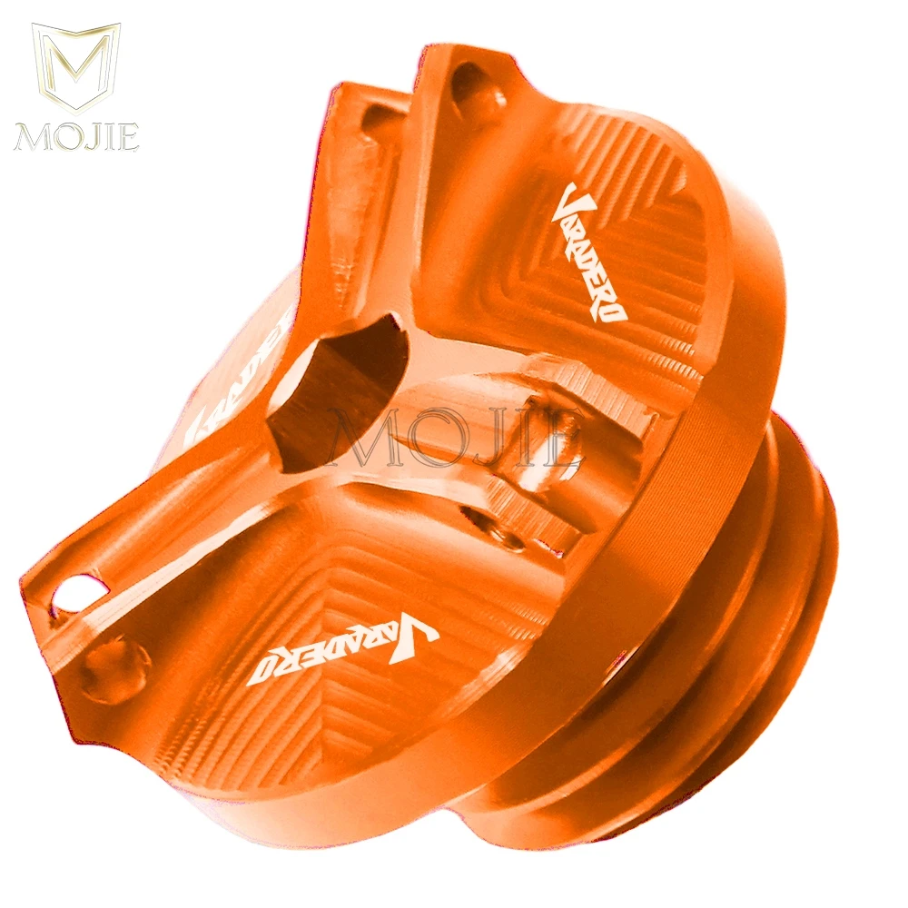 M20x2.5 Orange M20* 2,5 вилка мотоцикла винт крышки двигателя заливочного отверстия сливная заглушка болт моторное масло Кепки для Honda XL1000/XL1000V варадеро - Цвет: M20x2.5 Orange
