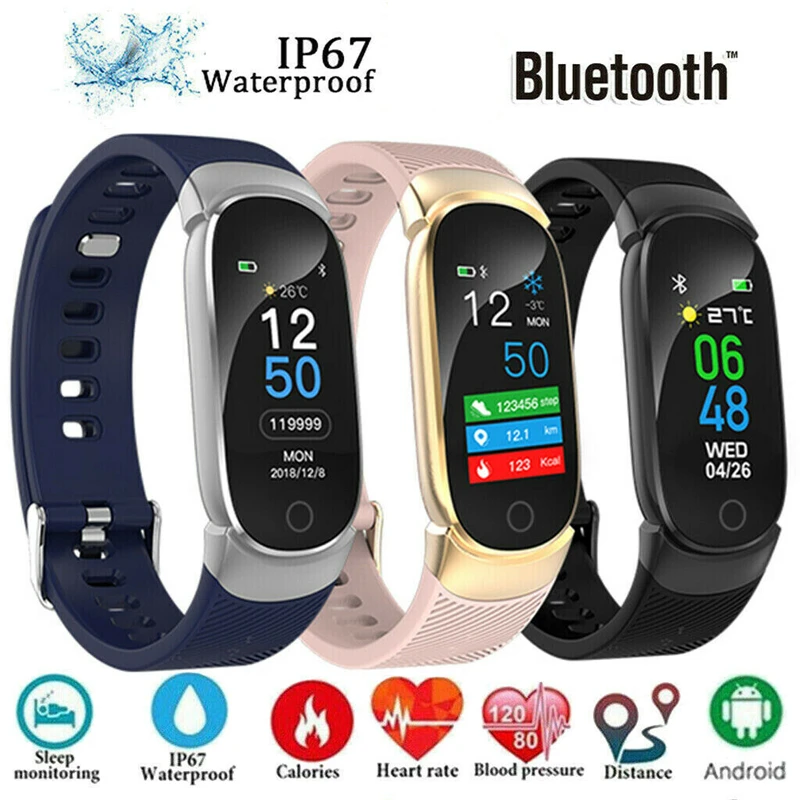 Женские Водонепроницаемые Bluetooth Смарт-часы телефон Mate Для iphone IOS Android подарок
