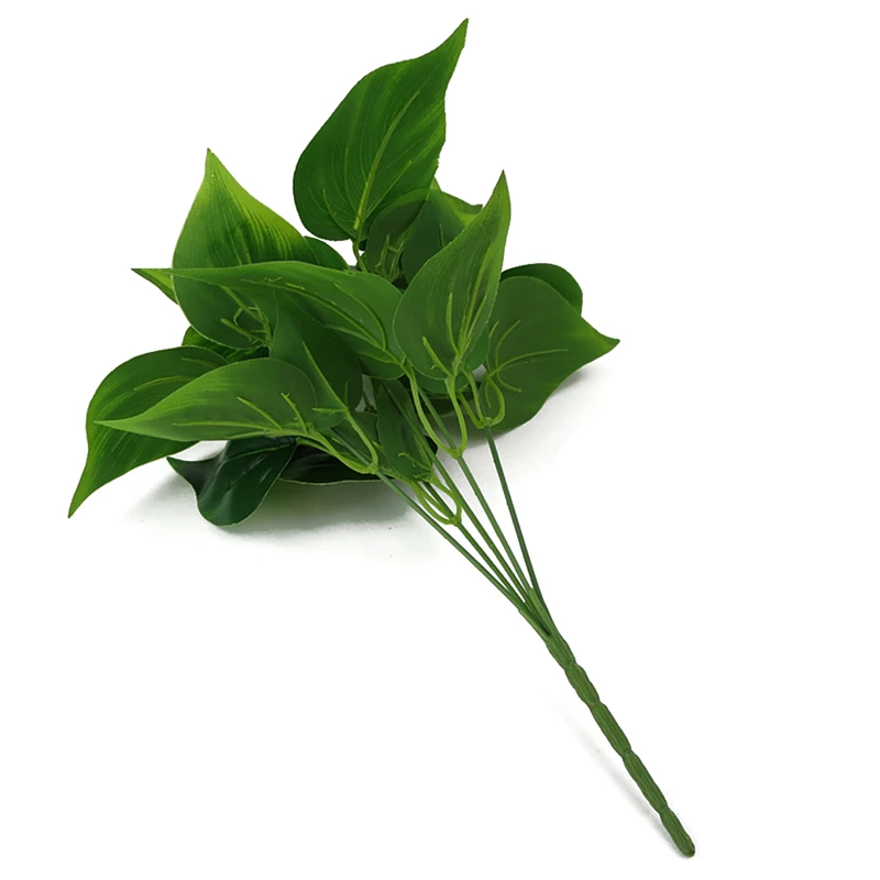 5 веток искусственный сциндапсус Aureus Evergreen Leaf домашний декор имитация