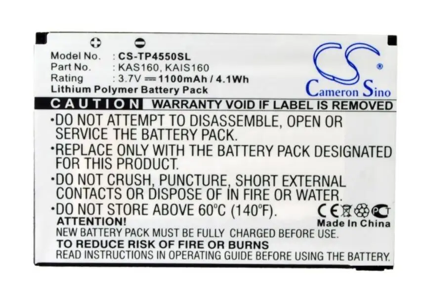 Cameron Sino 1100mah battery for HTC Kaiser 110 P4550 TyTN II AT&ampT 8900 O2 XDA Stellar T-MOBILE MDA Vario III VODAFONE v1615 | Мобильные