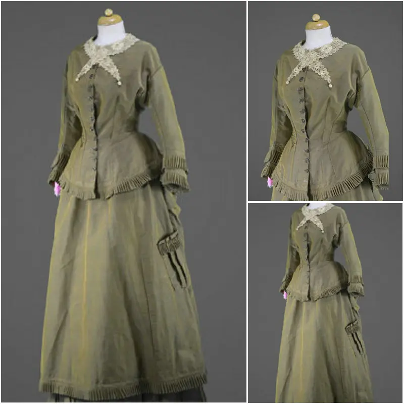 Заказчик 19 века винтажное викторианское платье 1860s Civil War Southern Belle Платье Marie Antoinette