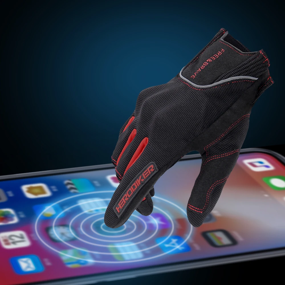 HEROBIKER мотоциклетные перчатки с полным пальцем мужские защитные Экипировка для
