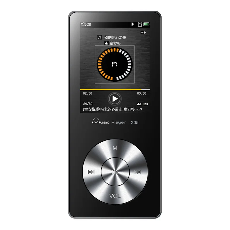 black Hifi MP3 музыкальный плеер без потерь мини стерео 3D звук FM радио Запись электронная книга полностью Металлическая 8 ГБ Спорт MP3 с динамиком наушники - Цвет: black