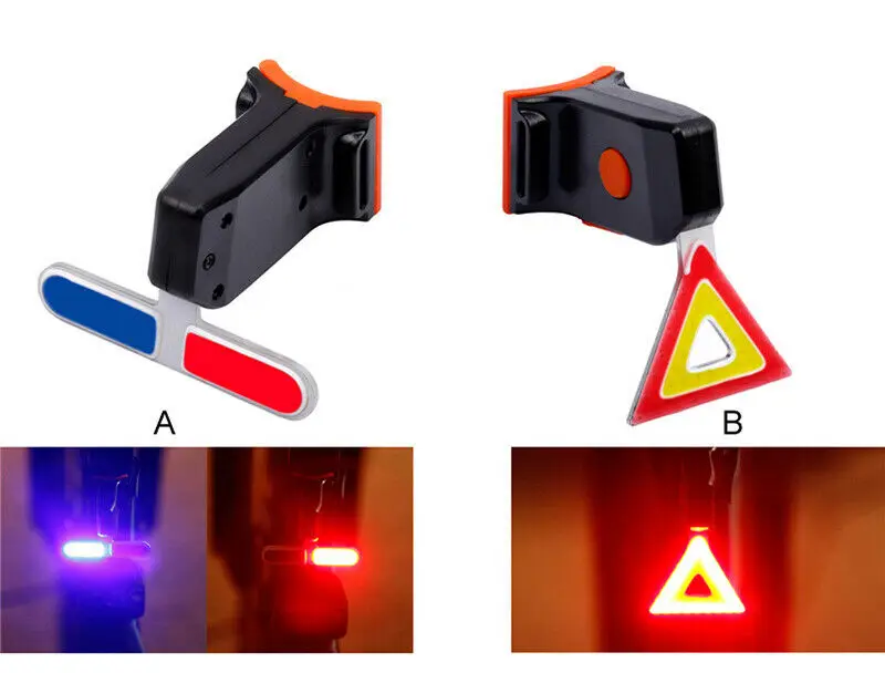 Новинка светильник ing USB Перезаряжаемые велосипед задний светодиодный